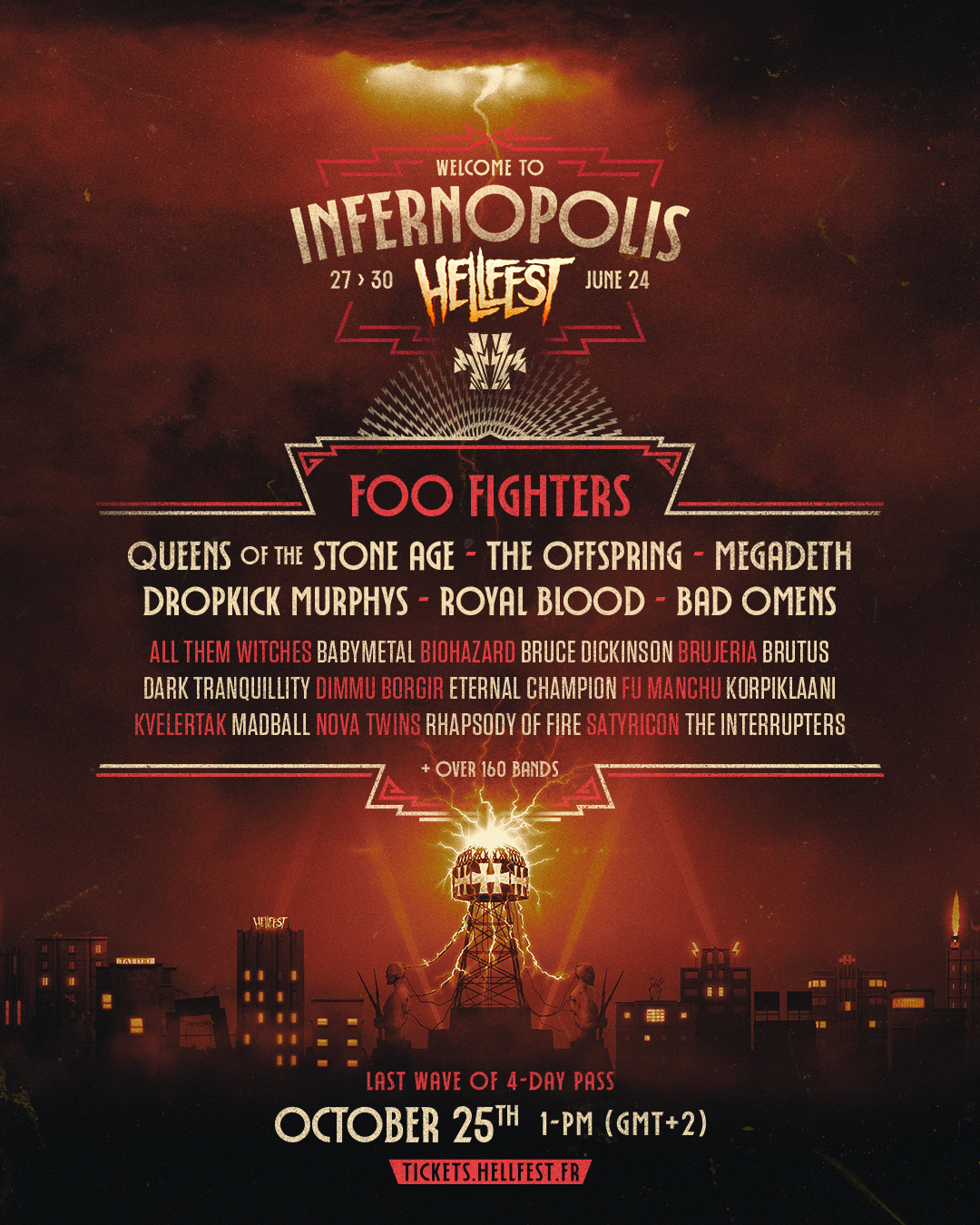 Hellfest 2024 foo fighters megadeth the offspring 